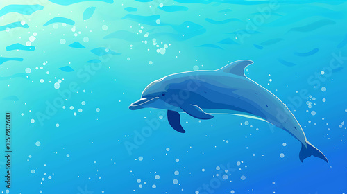 dolphin in the water