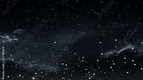 The image is a beautiful night sky with a lot of stars. The sky is dark blue and the stars are white. photo