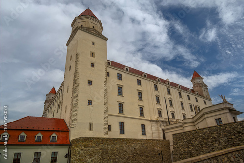 a close photo of a castle photo