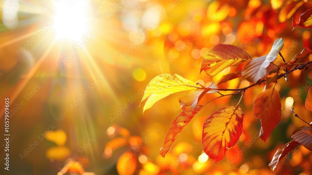 Warm autumn weather and 15-degree heat near leafy branch. Warm autumn weather and 15-degree heat near leafy branch.
