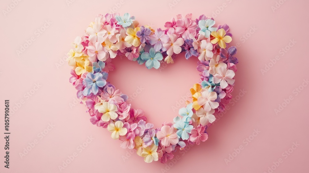 Delicate Floral Heart: A Vibrant Display of Love and Affection Delicate Floral Heart: A Vibrant Display of Love and Affection