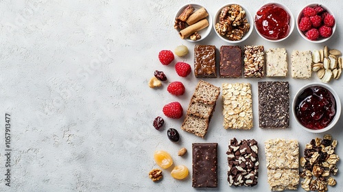 Wallpaper Mural   A colorful array of various foods, such as bowls of fruits and granola, sits atop the table Torontodigital.ca