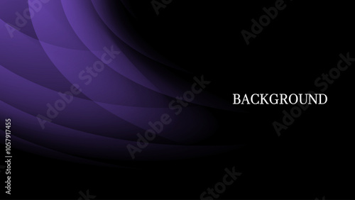 Black abstract background with purple gradient mesh. Futuristic design	