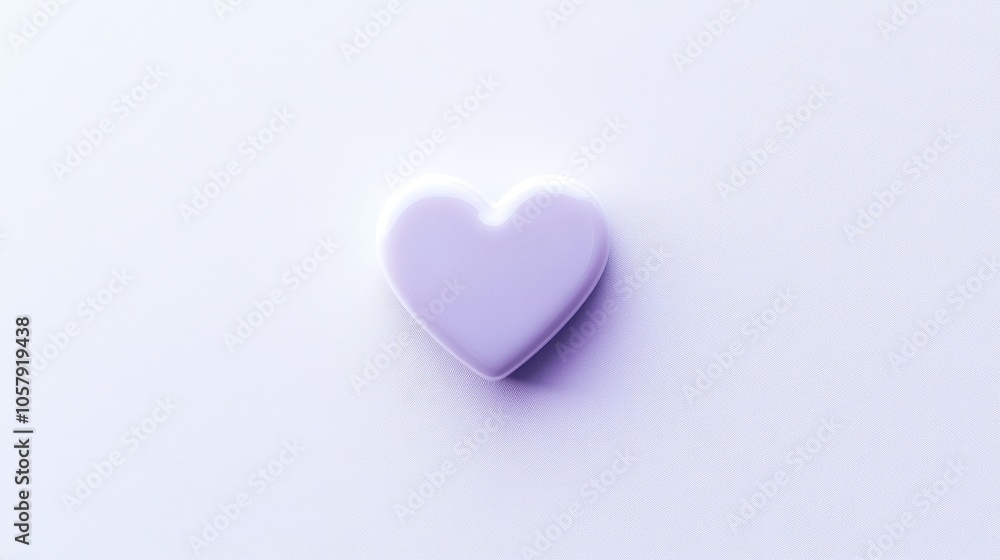 Minimalistic Heart-Shaped Object on a Soft Pastel Background Minimalistic Heart-Shaped Object on a Soft Pastel Background
