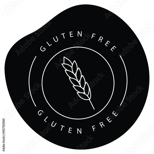 Eco Gluten-Free Safe Food Vector Icon Design