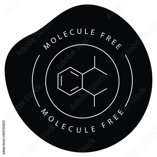 Eco Molecules for Phthalate-Free Product Vector Icon Design photo