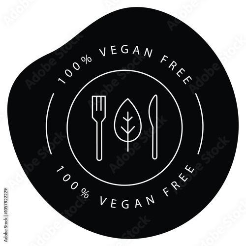 Healthy Green Vegan Friendly Icon Design