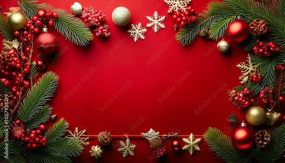 Christmas Ornaments Frame - generative ai, üretken yapay zeka, Christmas Ornaments Frame - generative ai, üretken yapay zeka,
