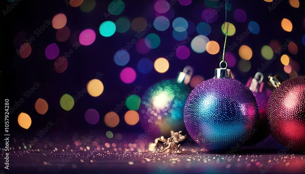 Fototapeta premium Christmas Ornaments - generative ai, üretken yapay zeka, 