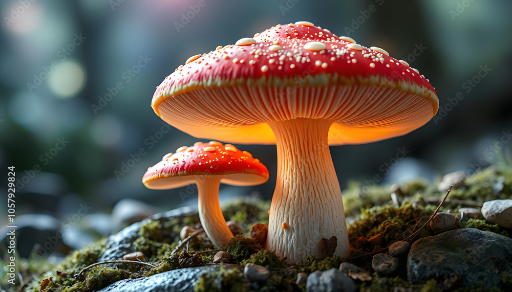 3D rendered illustration, visualization of psychoactive mushroom Psilocybe Semilanceata known as European magic mushroom containing substance Psilocybin isolated with white highlights, png 3D rendered illustration, visualization of psychoactive mushroom Psilocybe Semilanceata known as European magic mushroom containing substance Psilocybin isolated with white highlights, png