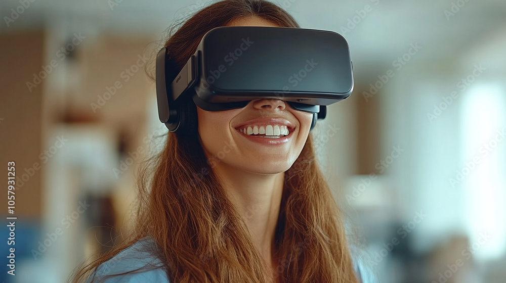 healthcare worker with a slim build, wearing a VR headset, embodies the fusion of technology and healthcare. This image symbolizes innovation, the future of medicine, and patient care advancements healthcare worker with a slim build, wearing a VR headset, embodies the fusion of technology and healthcare. This image symbolizes innovation, the future of medicine, and patient care advancements