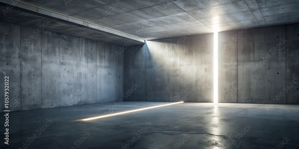 Aesthetic Minimalism Abstract Geometric Shapes in Concrete Interior, Serene Light, Modern Design Concept for Architecture and Creativity Aesthetic Minimalism Abstract Geometric Shapes in Concrete Interior, Serene Light, Modern Design Concept for Architecture and Creativity