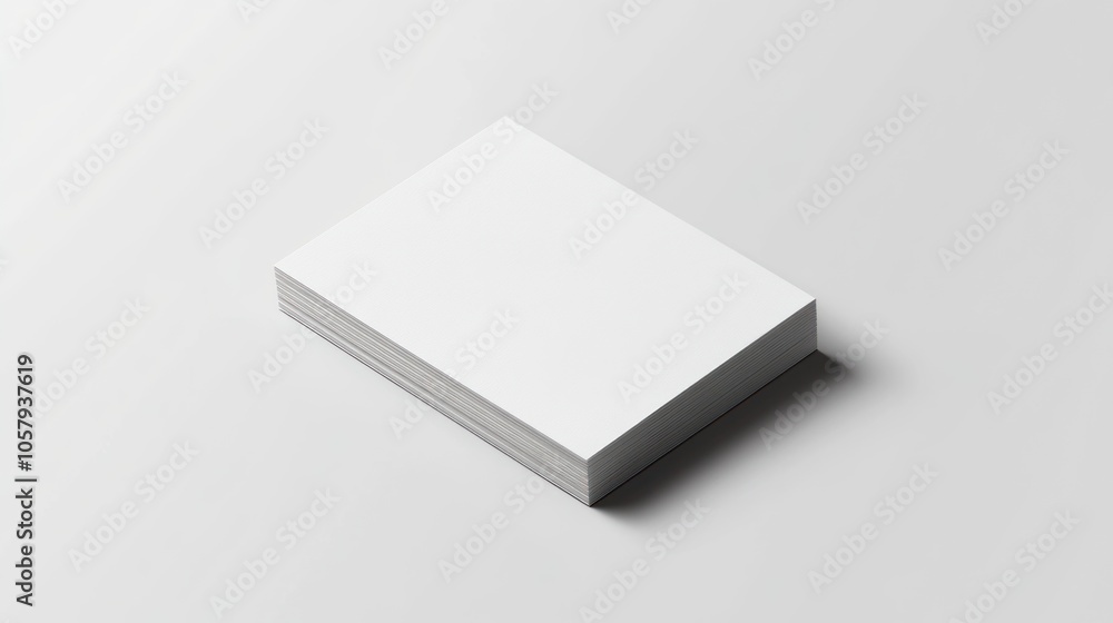 Stack of Blank Business Cards Mockup Stack of Blank Business Cards Mockup