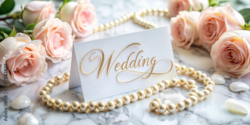 Elegant Wedding Invitation with Roses Elegant Wedding Invitation with Roses