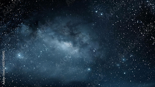 Wallpaper Mural This is a beautiful image of a starry night sky. The dark blue background is filled with bright white stars of various sizes. Torontodigital.ca