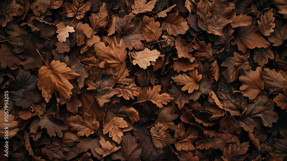 A stunning close-up of fallen leaves in the autumn. A stunning close-up of fallen leaves in the autumn.