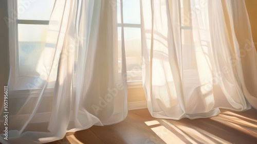 Sunlight Through Sheer Curtains