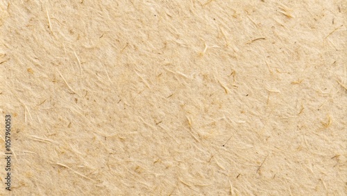 Minimalist beige fibrous paper texture background with natural details