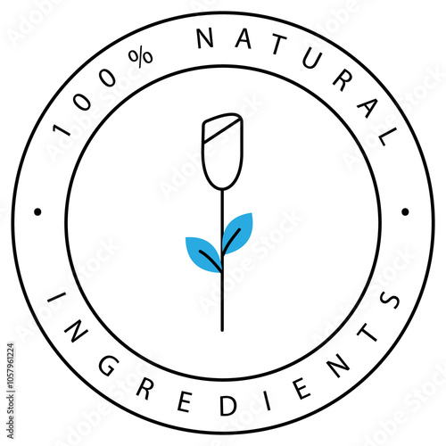 Eco-Friendly Natural Ingredients Design Vector Icon Design photo