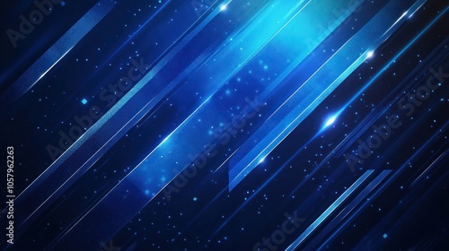 Abstract Blue Diagonal Lines with Glowing Effect