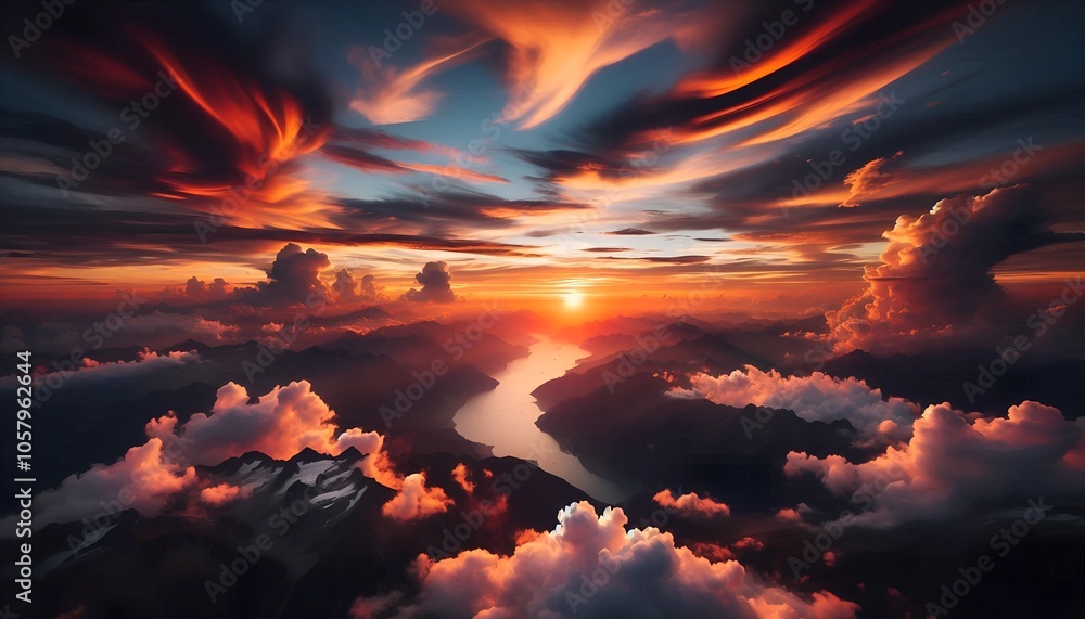 Stunning sunset clouds Stunning sunset clouds
