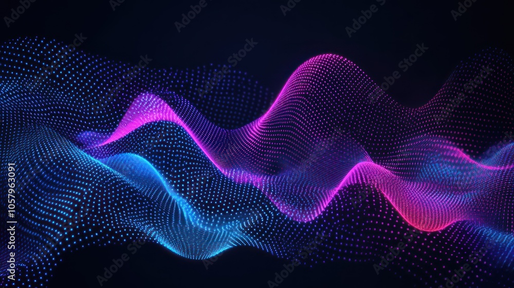 Abstract Digital Wave Background Abstract Digital Wave Background