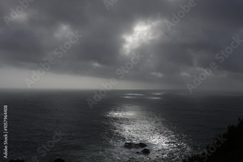 storm over the sea