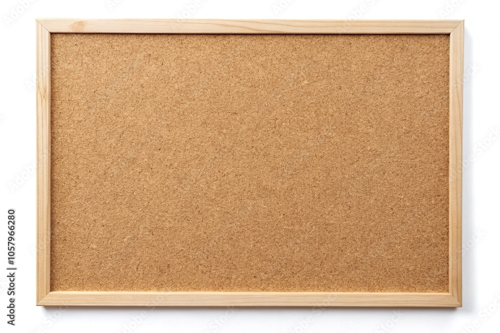 Fototapeta premium mock up cork board isolated white background for memo or notice board