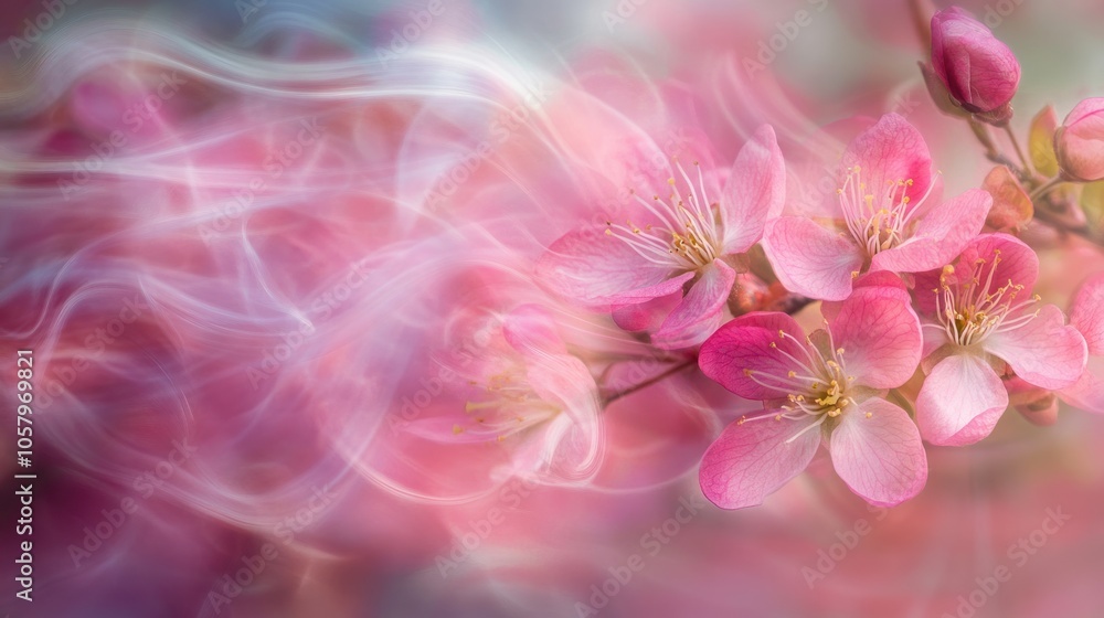 Pink Blossom with Smoke Pink Blossom with Smoke