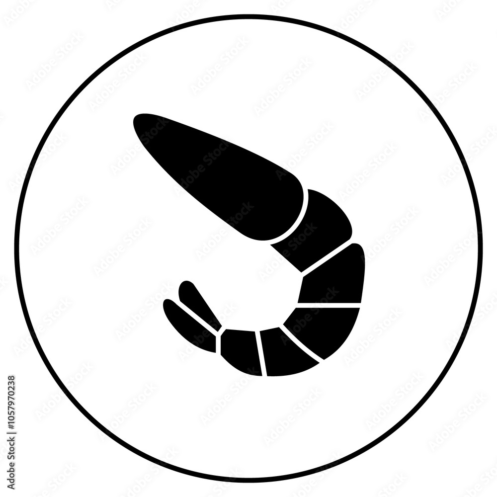 Eco Sustainable Shellfish Vector Icon Design Eco Sustainable Shellfish Vector Icon Design