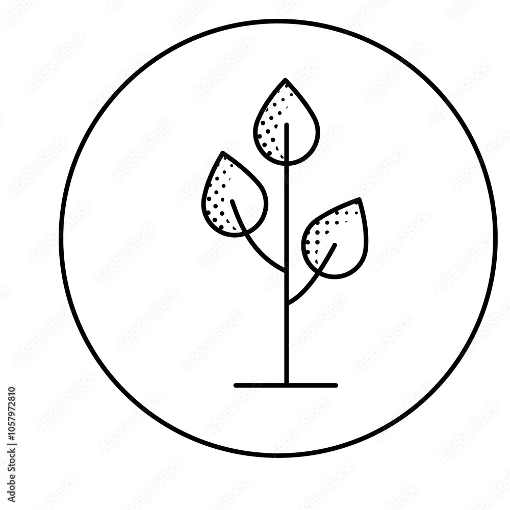 Green Plant Based Eco Symbol Icon Design Green Plant Based Eco Symbol Icon Design