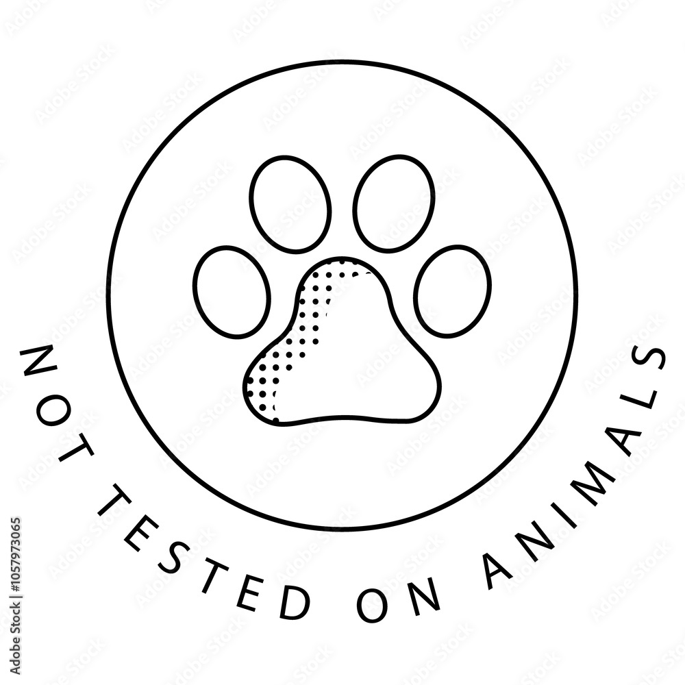 Obraz premium Certified Cruelty-Free Eco-Friendly Vector Icon Design