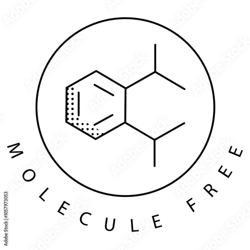 Phthalate-Free Molecular Chemistry for Eco Safety Vector Icon Design photo