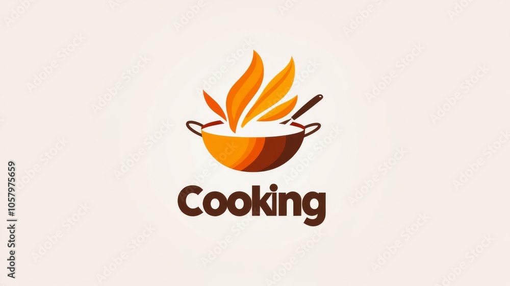 logo design for a cooking channel featuring the text logo design for a cooking channel featuring the text