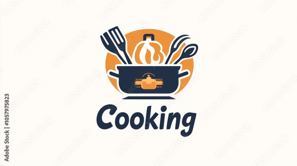 logo design for a cooking channel featuring the text logo design for a cooking channel featuring the text