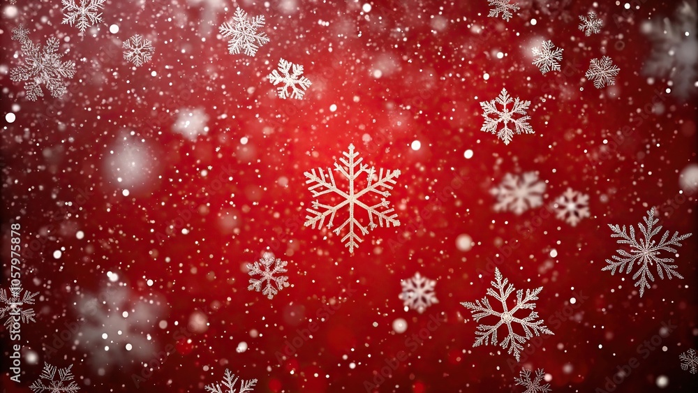 Macro realistic snow falling on red background isolated flakes Christmas animation alpha channel Macro realistic snow falling on red background isolated flakes Christmas animation alpha channel