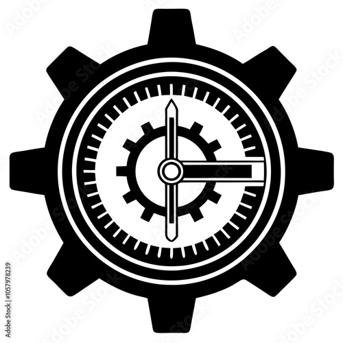 Caliper icon vector art illustration