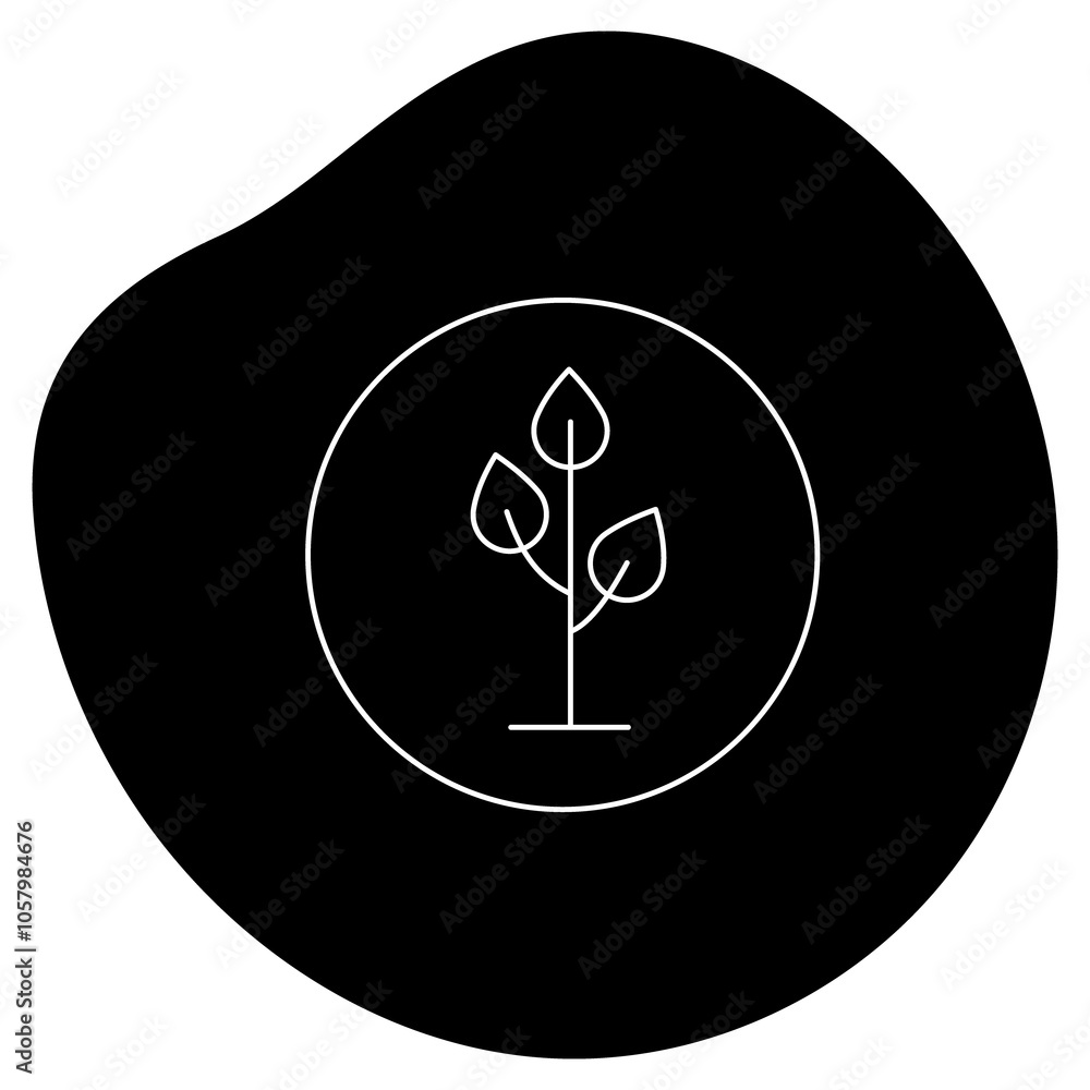 Eco Icon for Plant-Based Lifestyle Vector ICOn Design Eco Icon for Plant-Based Lifestyle Vector ICOn Design