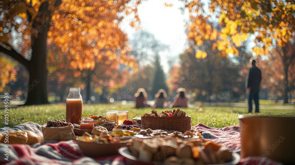 Picnic in the Park with Snacks and Drinks