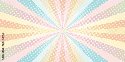 Medium shot pop art background with neutral pastel colors photo