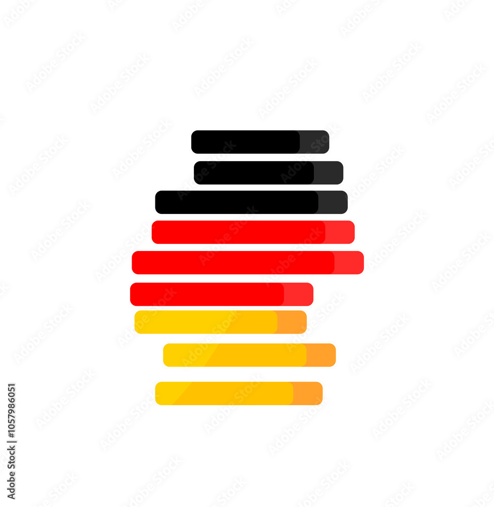shape of the map of Germany, silhouette outline symbol icon, isolated shape of the map of Germany, silhouette outline symbol icon, isolated