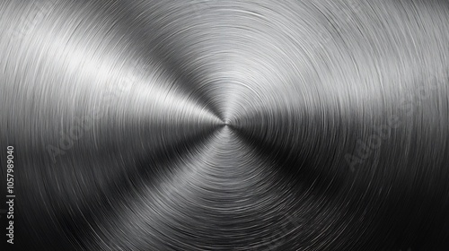 A brushed steel or aluminum texture background.