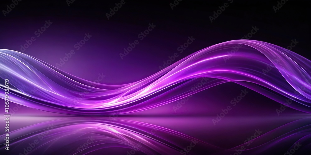 Minimalist ethereal purple waves creating a mesmerizing dance of light and shadow Minimalist ethereal purple waves creating a mesmerizing dance of light and shadow