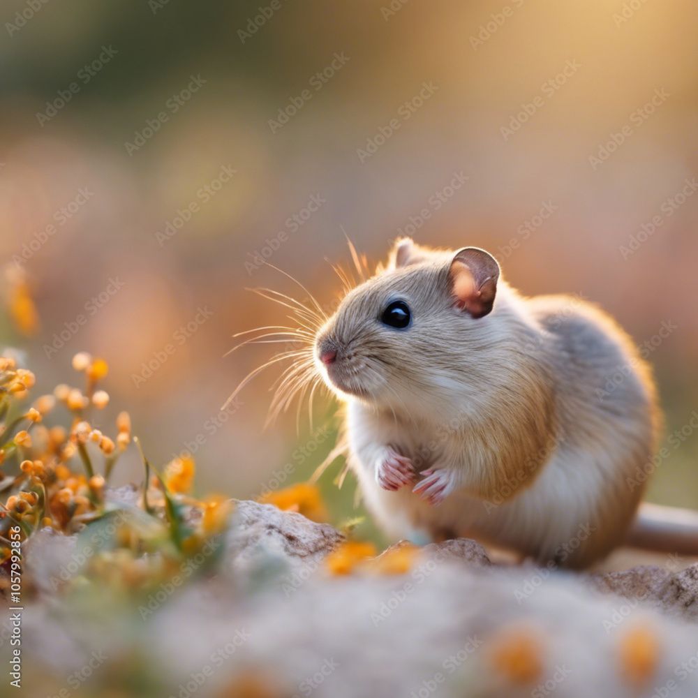 Cute Gerbil Closeup Cute Gerbil Closeup