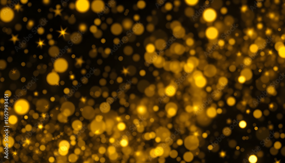 Gold sparkle stars background with bokeh glitter explosion on black. Golden particles magic light for Christmas or New Year, golden confetti in shine explosion and glow effect isolated with white hi Gold sparkle stars background with bokeh glitter explosion on black. Golden particles magic light for Christmas or New Year, golden confetti in shine explosion and glow effect isolated with white hi