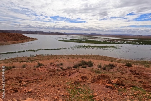 Barrage El Mansour Eddahbi, Ouarzazate Lake, Morocco photo