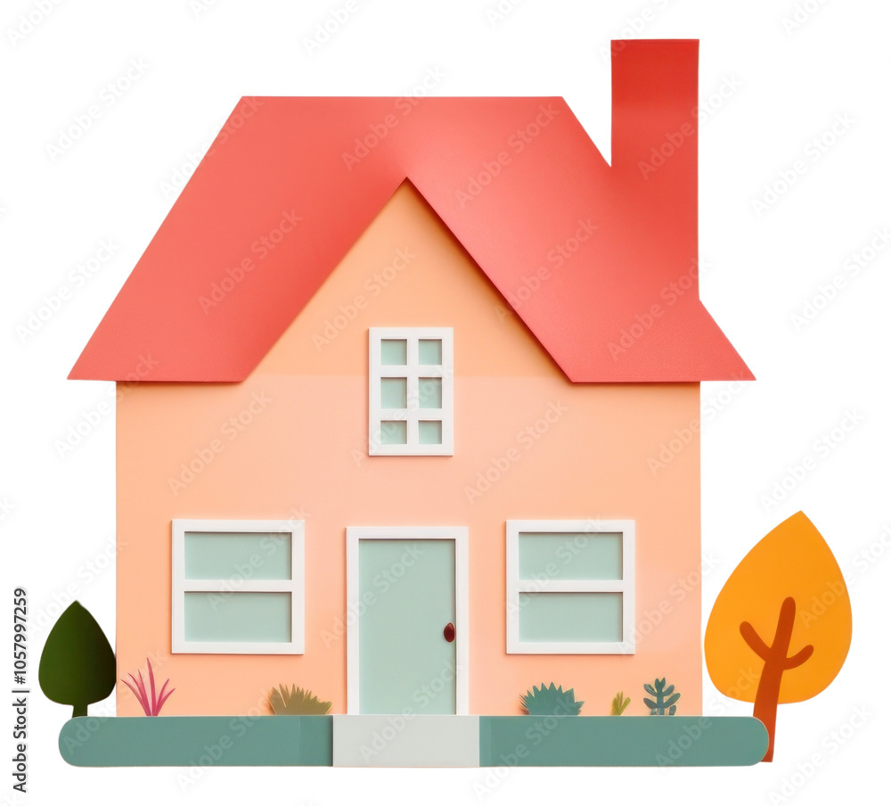 PNG Illustration of a house architecture building dollhouse. PNG Illustration of a house architecture building dollhouse.