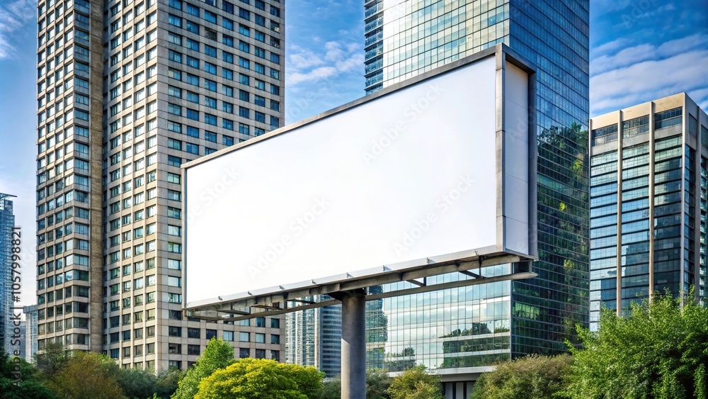 Mockup billboard on white background Mockup billboard on white background