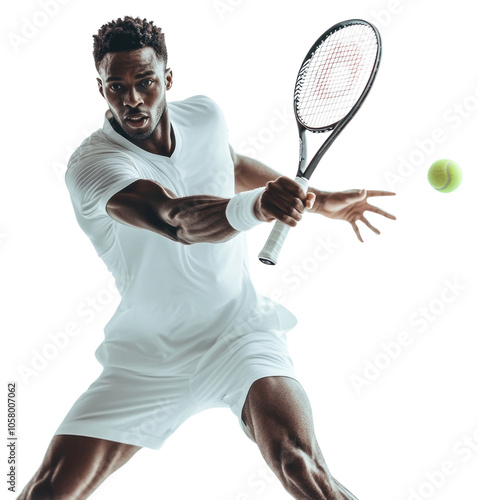 PNG Male tennis players racket ball sports. photo