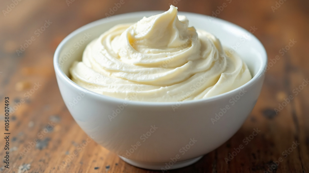 bowl of sour cream bowl of sour cream
